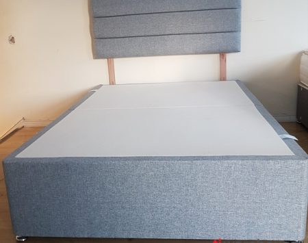 Victoria Matiz silver headboard & matching 2 drawer base (mattress not included)