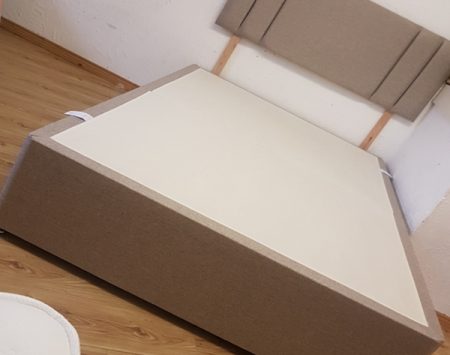 Roxy headboard Matiz Beige & matching 2 drawer base
