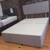 Vale Wool Clay headboard and matching 2 drawer base (No mattress) - Image 2
