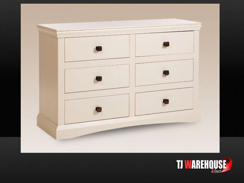 Quebec 6 Drawer Sideboard TJ Warehouse Direct
