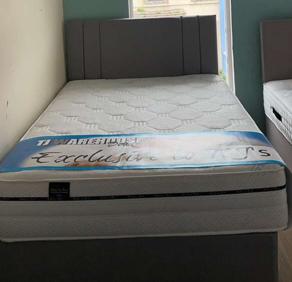 Memory cool Gel Sapphire1500 Sprung with free headboard & drawers