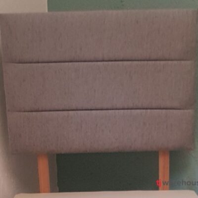 Single Grey Chenille Victoria headboard