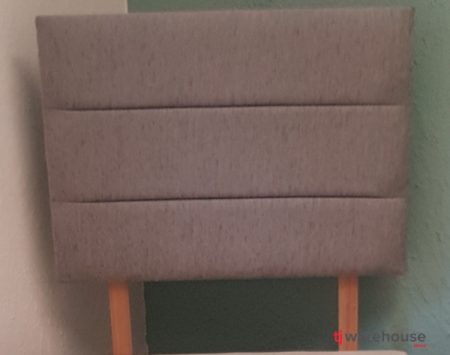 Single Grey Chenille Victoria headboard
