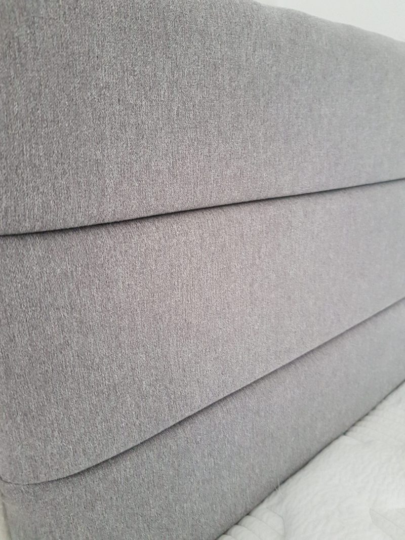 Wool clay Victoria headboard and matching 2 drawer base (Mattress not included) - Image 2