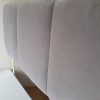 Plush Zanda light velvet headboard and matching 2 drawer base - Image 2