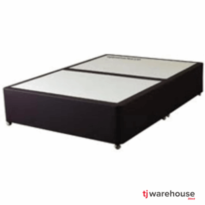Black Platform Top Divan Base with 2 drawers Nu Black