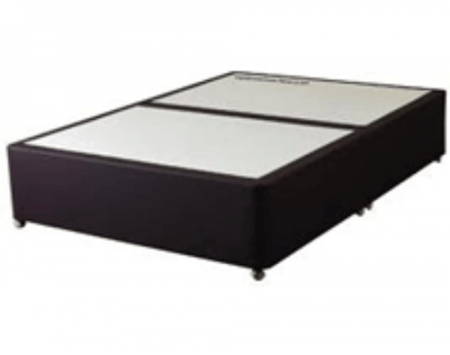 Black Platform Top Divan Base with 2 drawers Nu Black