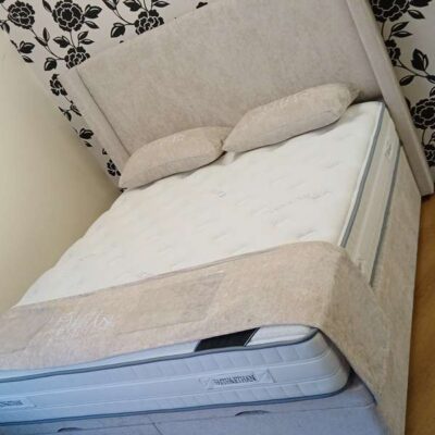 Faith & Ethan Oslo winged floorstanding headboard