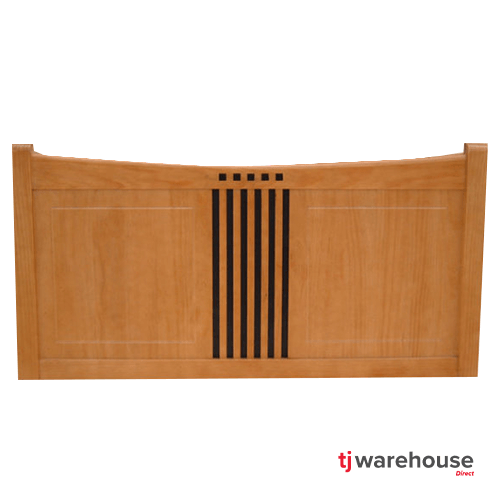 hudsonlightoakwoodheadboard TJ Warehouse Direct
